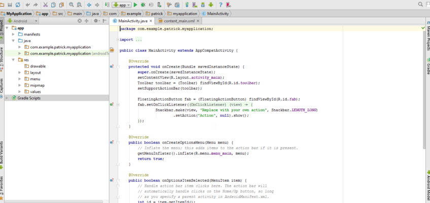 Screenshot Android Studio