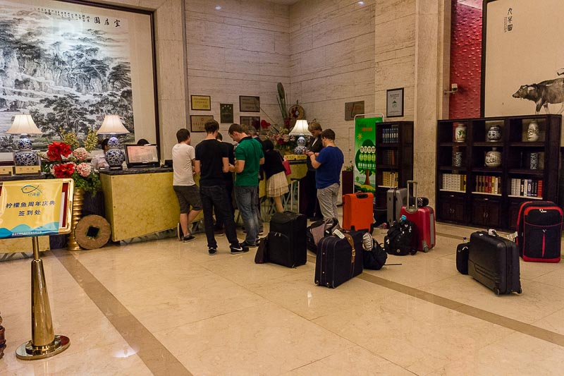 China Exkursion FHWS nach Huzhou: Ankunft im Crown Hotel